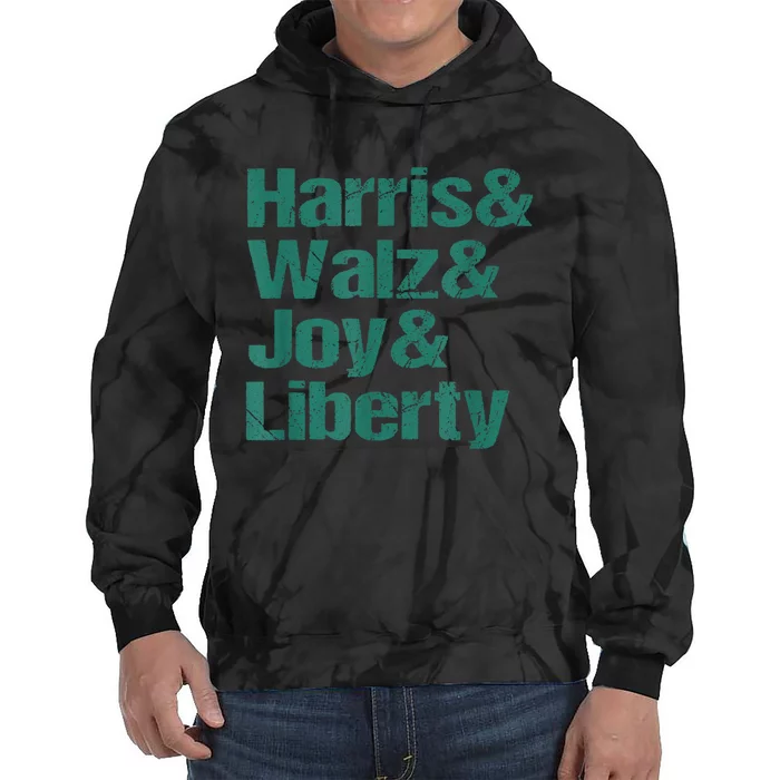 Harris Walz Joy Liberty Tie Dye Hoodie