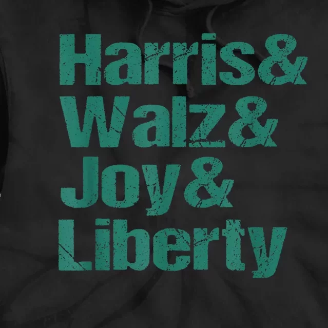 Harris Walz Joy Liberty Tie Dye Hoodie