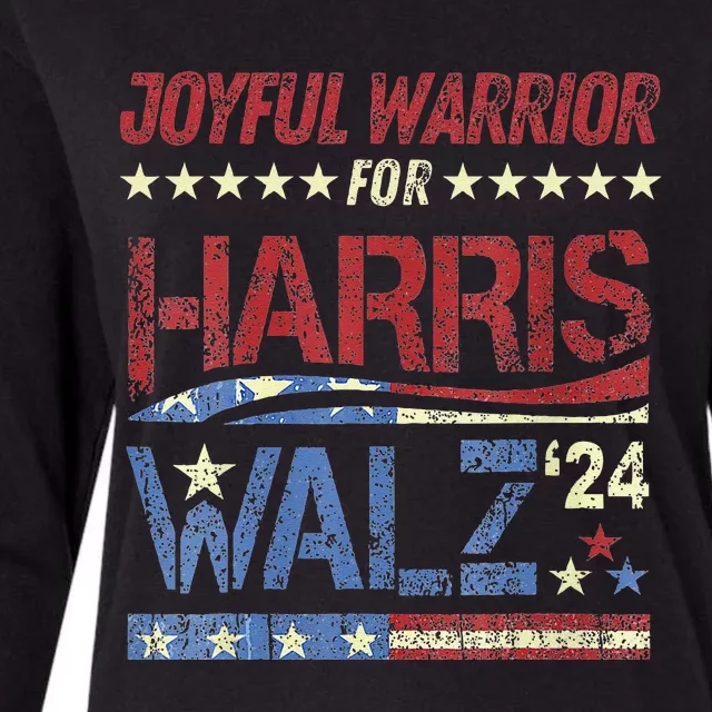 Harris Walz Joyful Warriors Walz Kamala Harris 2024 Womens Cotton Relaxed Long Sleeve T-Shirt