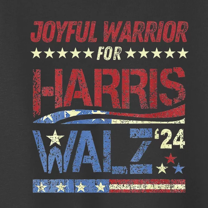 Harris Walz Joyful Warriors Walz Kamala Harris 2024 Toddler T-Shirt