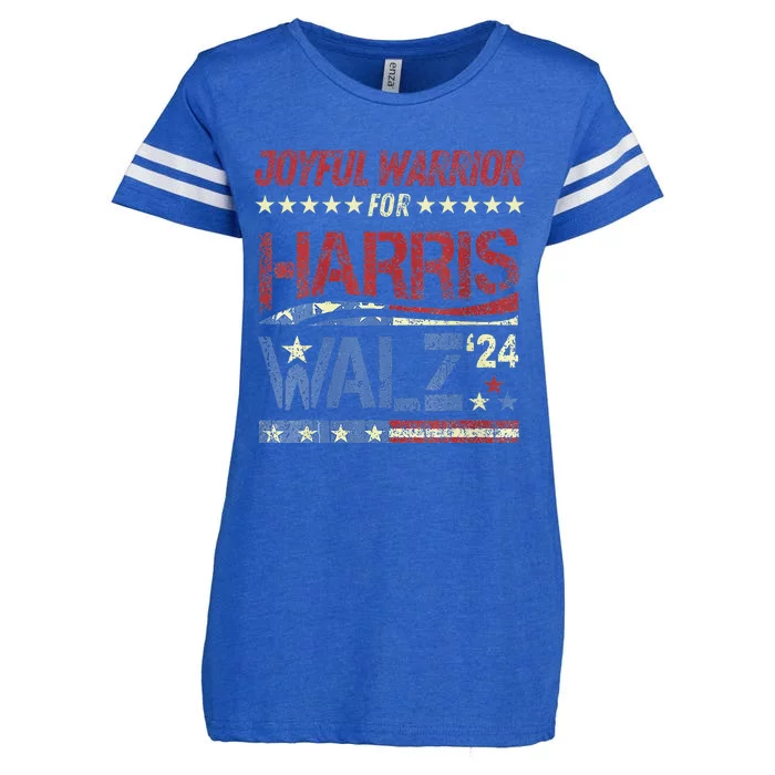 Harris Walz Joyful Warriors Walz Kamala Harris 2024 Enza Ladies Jersey Football T-Shirt