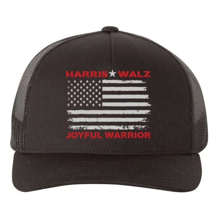 Harris Waltz Joyful Warrior Kamala Harris Tim Walz President Yupoong Adult 5-Panel Trucker Hat