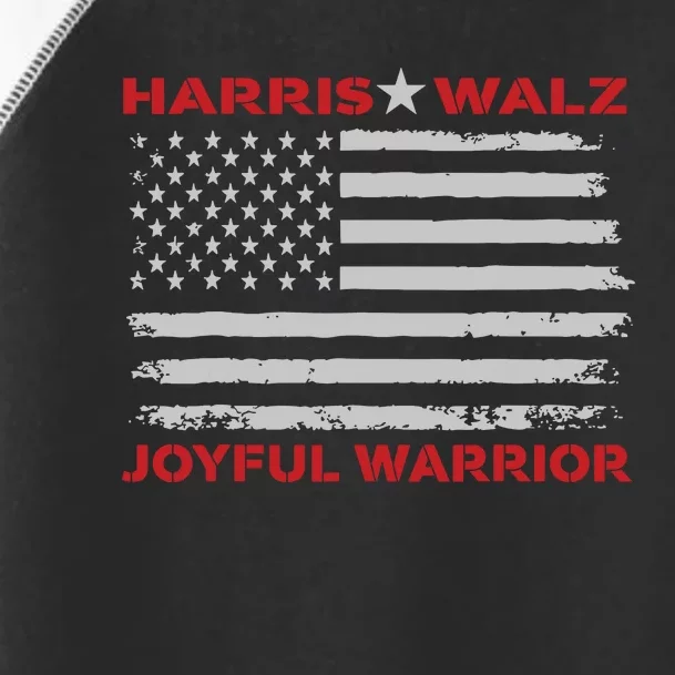 Harris Waltz Joyful Warrior Kamala Harris Tim Walz President Toddler Fine Jersey T-Shirt