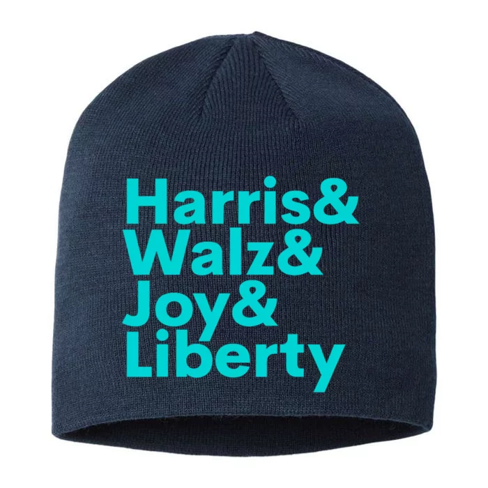 Harris Walz Joy Liberty Harris Walz Waltz 2024 Retro 8 1/2in Sustainable Knit Beanie