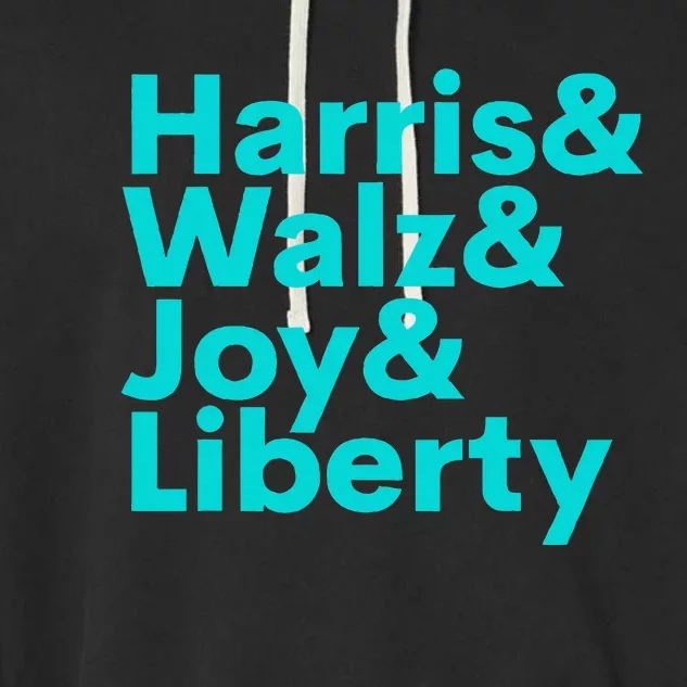 Harris Walz Joy Liberty Garment-Dyed Fleece Hoodie