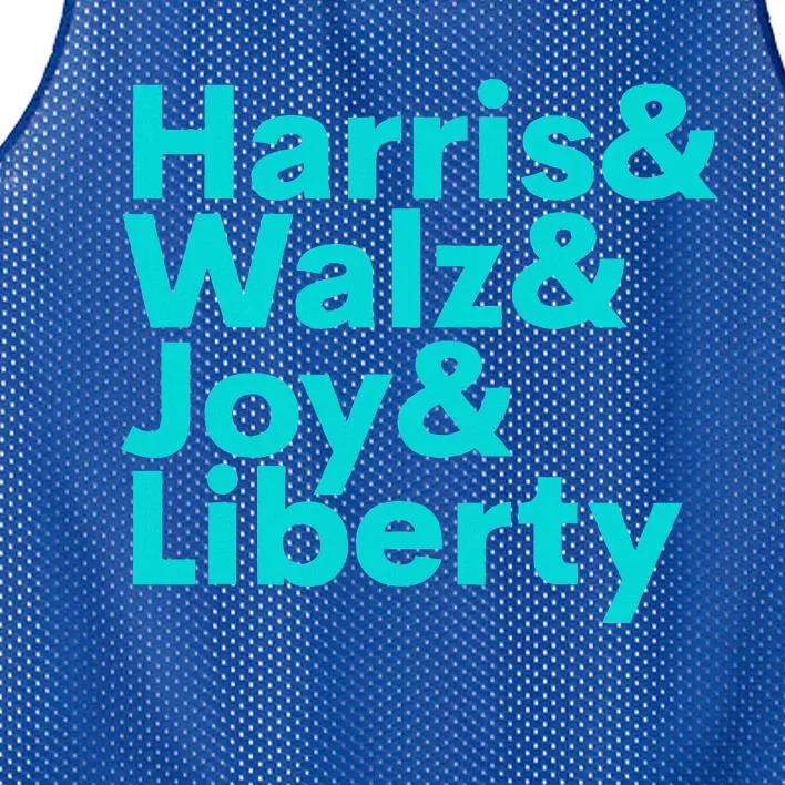 Harris Walz Joy Liberty Mesh Reversible Basketball Jersey Tank