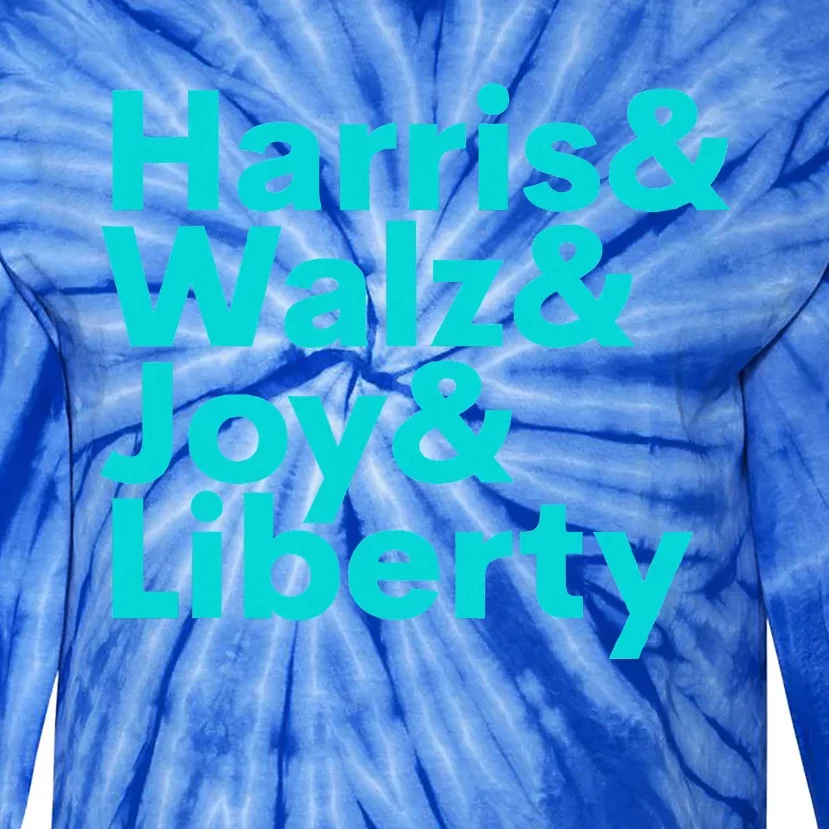 Harris Walz Joy Liberty Tie-Dye Long Sleeve Shirt