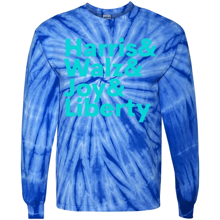 Harris Walz Joy Liberty Tie-Dye Long Sleeve Shirt