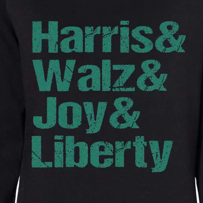 Harris Walz Joy Liberty Womens California Wash Sweatshirt