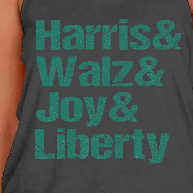 Harris Walz Joy Liberty Women's Knotted Racerback Tank