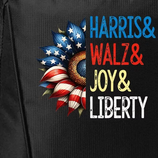 Harris Walz Joy Liberty Harris Waltz 2024 City Backpack