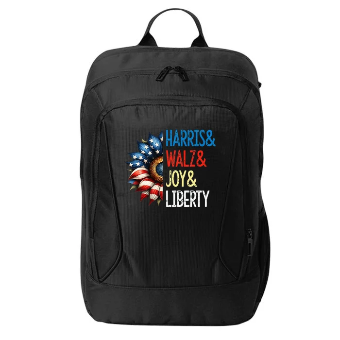 Harris Walz Joy Liberty Harris Waltz 2024 City Backpack