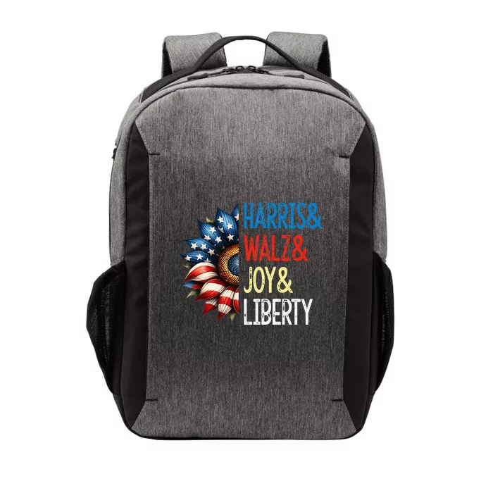 Harris Walz Joy Liberty Harris Waltz 2024 Vector Backpack