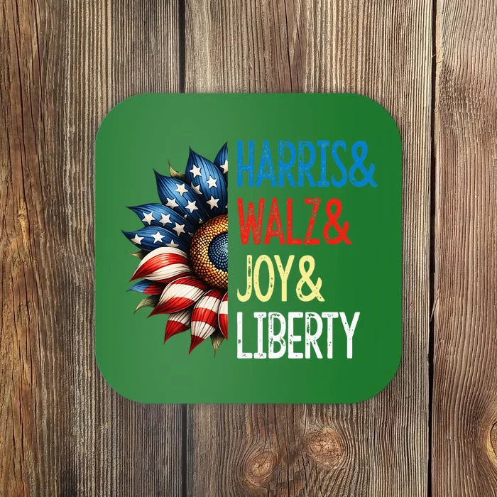 Harris Walz Joy Liberty Harris Waltz 2024 Coaster