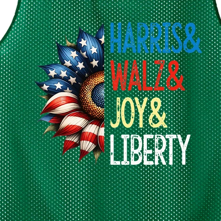 Harris Walz Joy Liberty Harris Waltz 2024 Mesh Reversible Basketball Jersey Tank