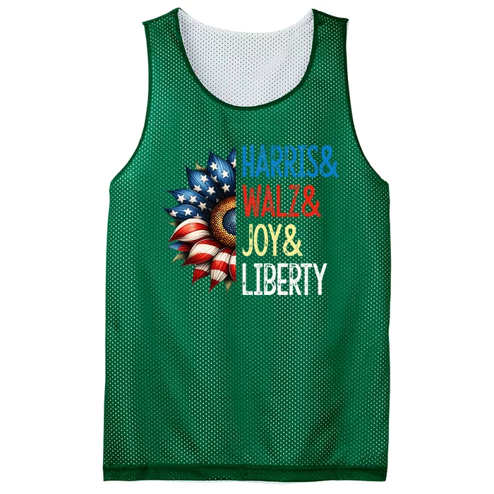 Harris Walz Joy Liberty Harris Waltz 2024 Mesh Reversible Basketball Jersey Tank