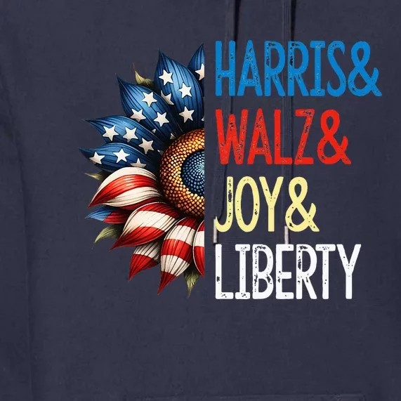 Harris Walz Joy Liberty Harris Waltz 2024 Premium Hoodie