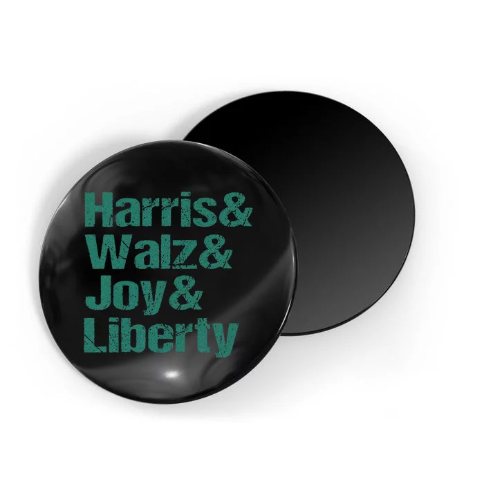 Harris Walz Joy Liberty Magnet