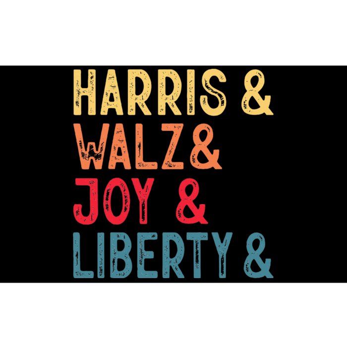 Harris Walz Joy Liberty Bumper Sticker