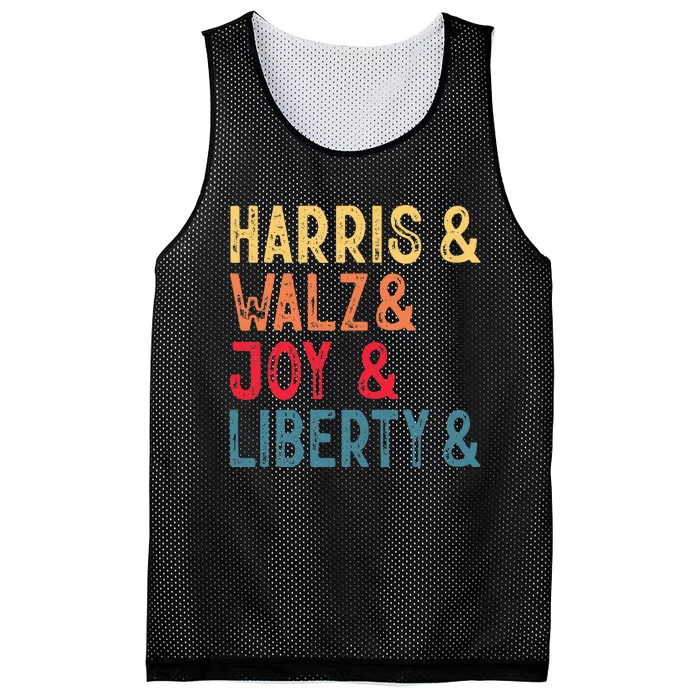 Harris Walz Joy Liberty Mesh Reversible Basketball Jersey Tank