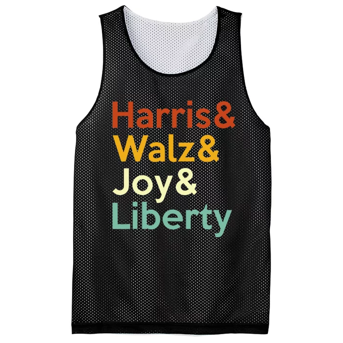 Harris Walz Joy Liberty Harris Waltz 2024 Mesh Reversible Basketball Jersey Tank