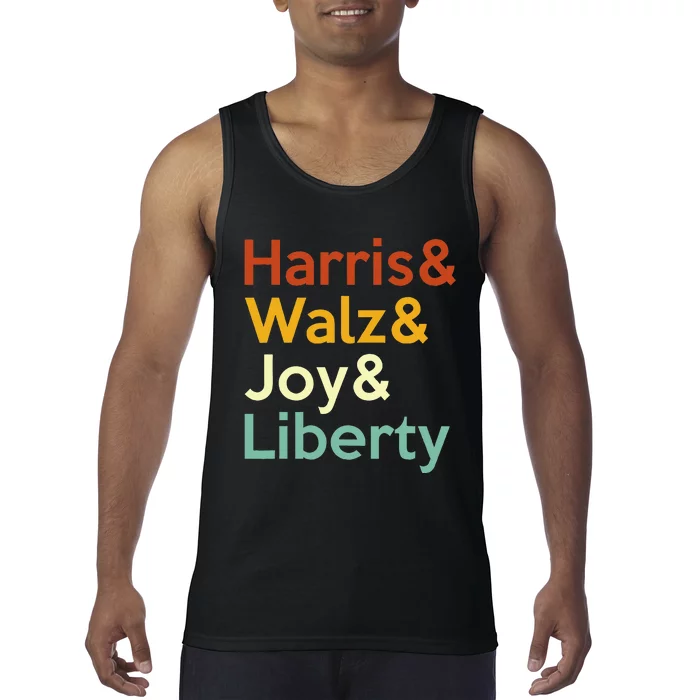 Harris Walz Joy Liberty Harris Waltz 2024 Tank Top