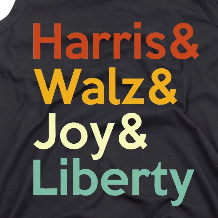 Harris Walz Joy Liberty Harris Waltz 2024 Tank Top