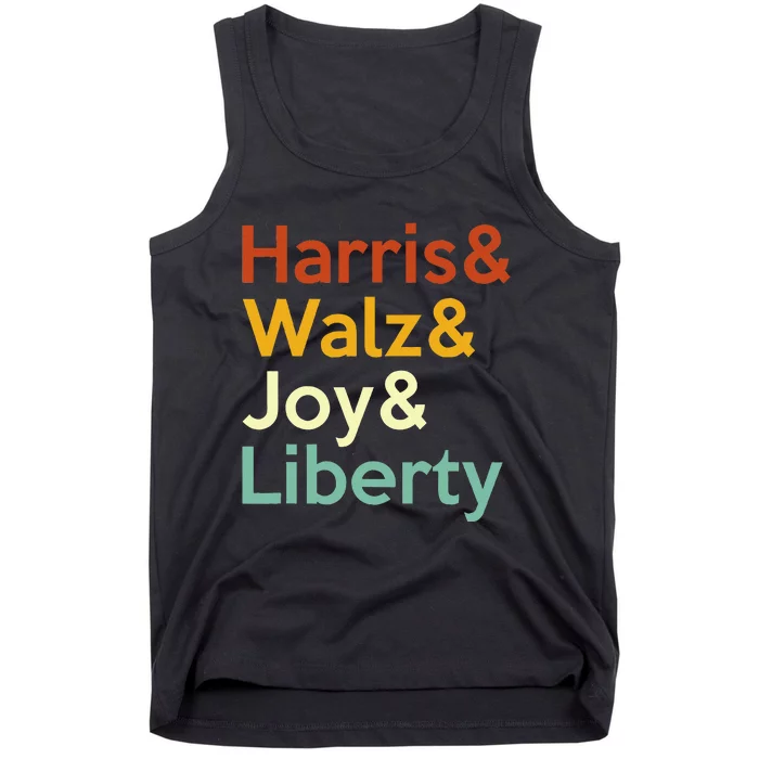 Harris Walz Joy Liberty Harris Waltz 2024 Tank Top