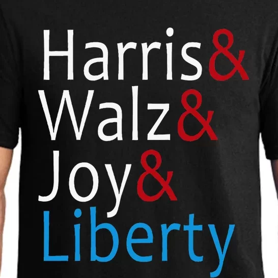 Harris Walz Joy Liberty Vote Kamala Harris President Pajama Set