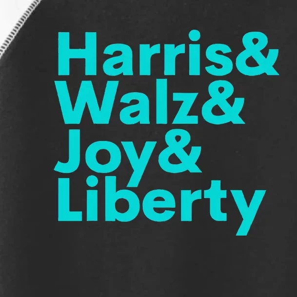 Harris Walz Joy Liberty Harris Walz Waltz 2024 Toddler Fine Jersey T-Shirt