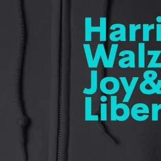 Harris Walz Joy Liberty Harris Walz Waltz 2024 Full Zip Hoodie