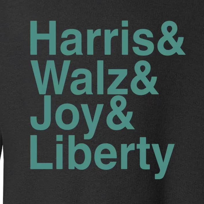 ‪Harris & Walz & Joy & Liberty Toddler Sweatshirt