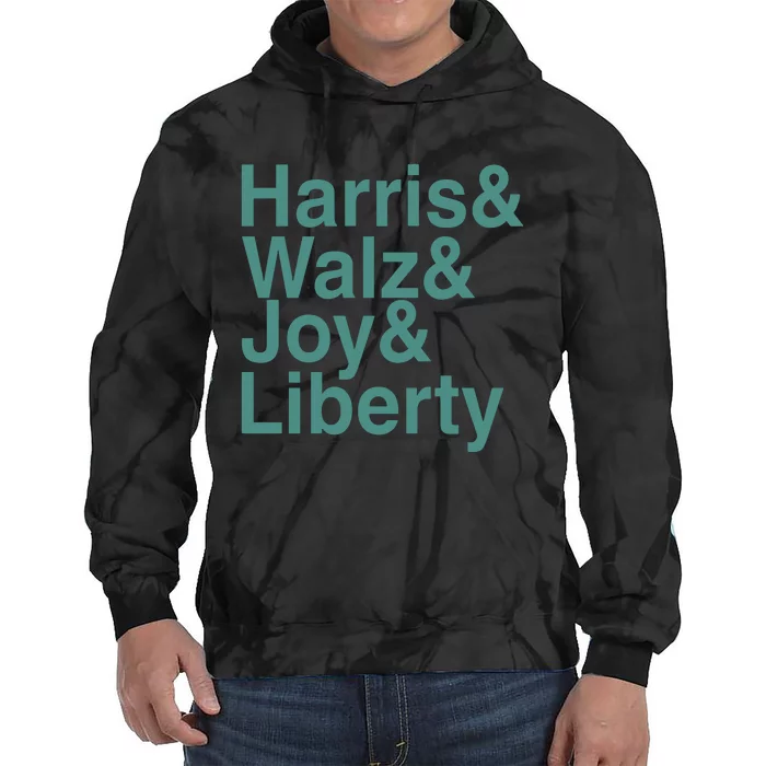 ‪Harris & Walz & Joy & Liberty Tie Dye Hoodie