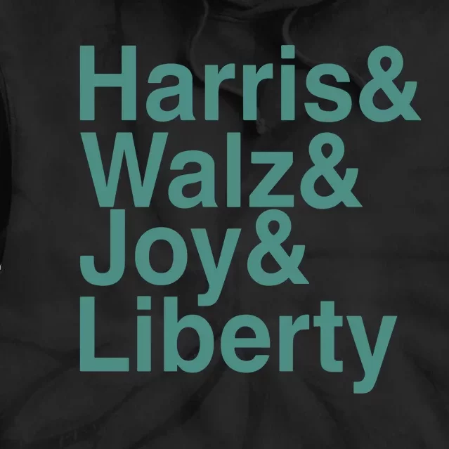 ‪Harris & Walz & Joy & Liberty Tie Dye Hoodie