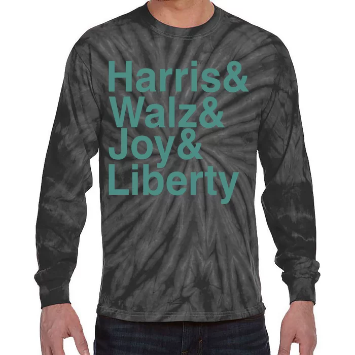 ‪Harris & Walz & Joy & Liberty Tie-Dye Long Sleeve Shirt