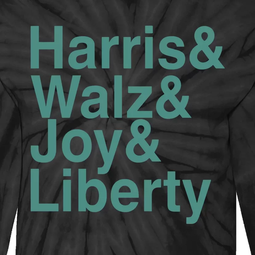 ‪Harris & Walz & Joy & Liberty Tie-Dye Long Sleeve Shirt