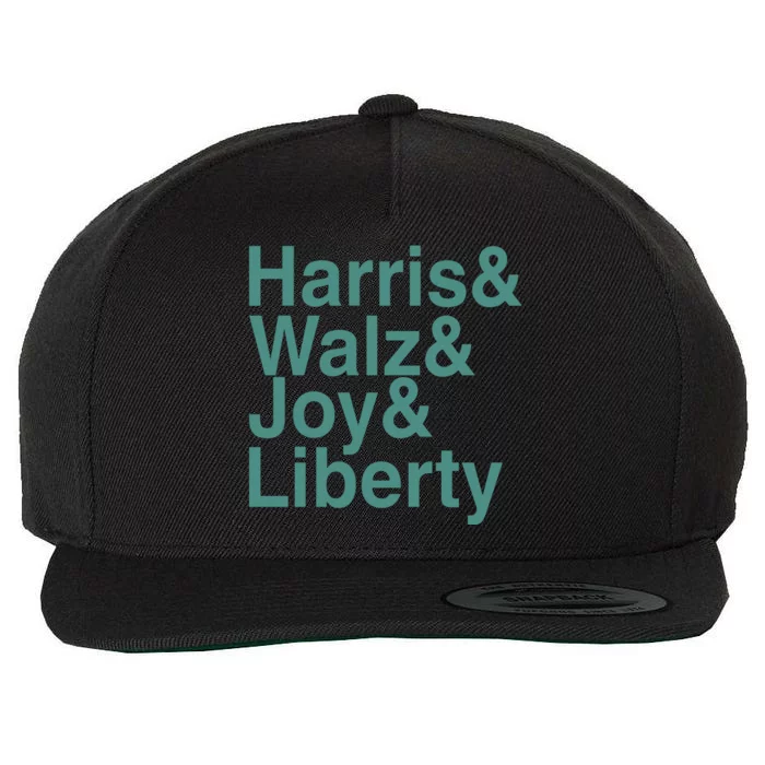 ‪Harris & Walz & Joy & Liberty Wool Snapback Cap