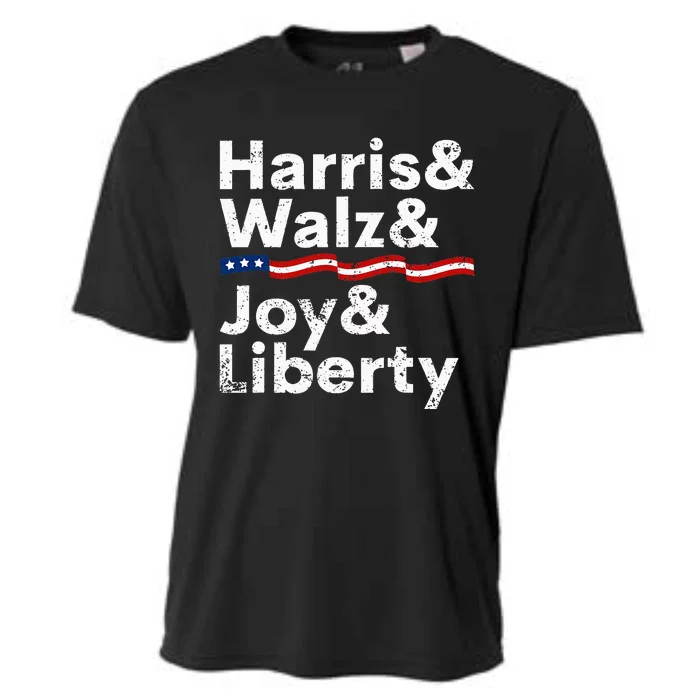 Harris Walz Joy Liberty Harris Walz Waltz 2024 Retro Cooling Performance Crew T-Shirt