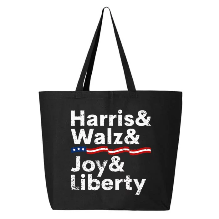 Harris Walz Joy Liberty Harris Walz Waltz 2024 Retro 25L Jumbo Tote