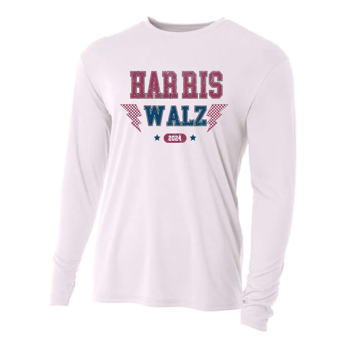 Harris Walz Kamala Harris Tim Walz Election 2024 Cooling Performance Long Sleeve Crew