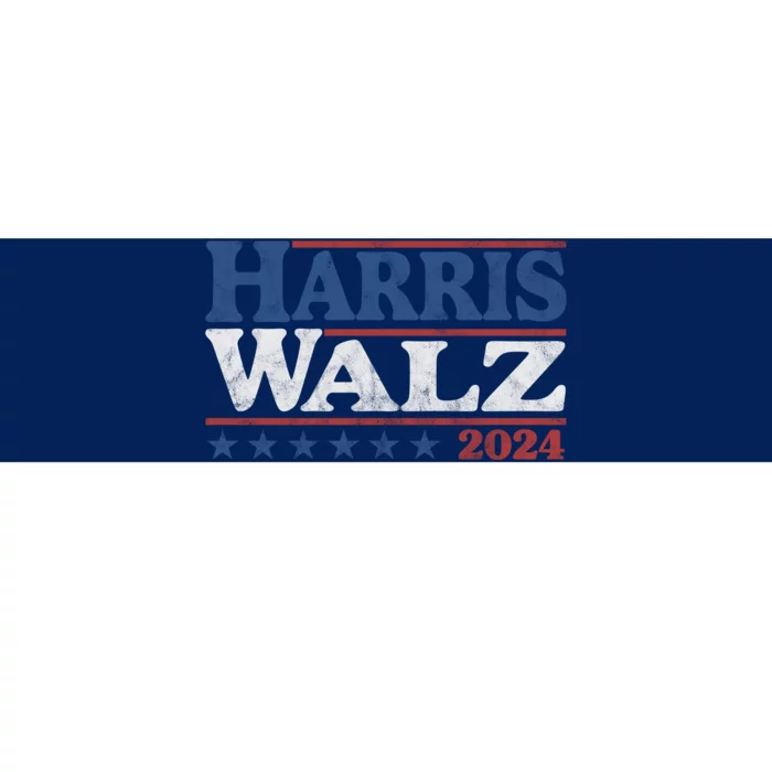 Harris Waltz Kamala Harris Tim Waltz 2024 Vintage Election Bumper Sticker