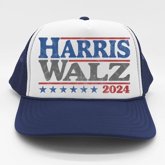 Harris Waltz Kamala Harris Tim Waltz 2024 Vintage Election Trucker Hat