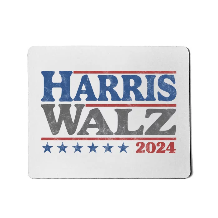 Harris Waltz Kamala Harris Tim Waltz 2024 Vintage Election Mousepad