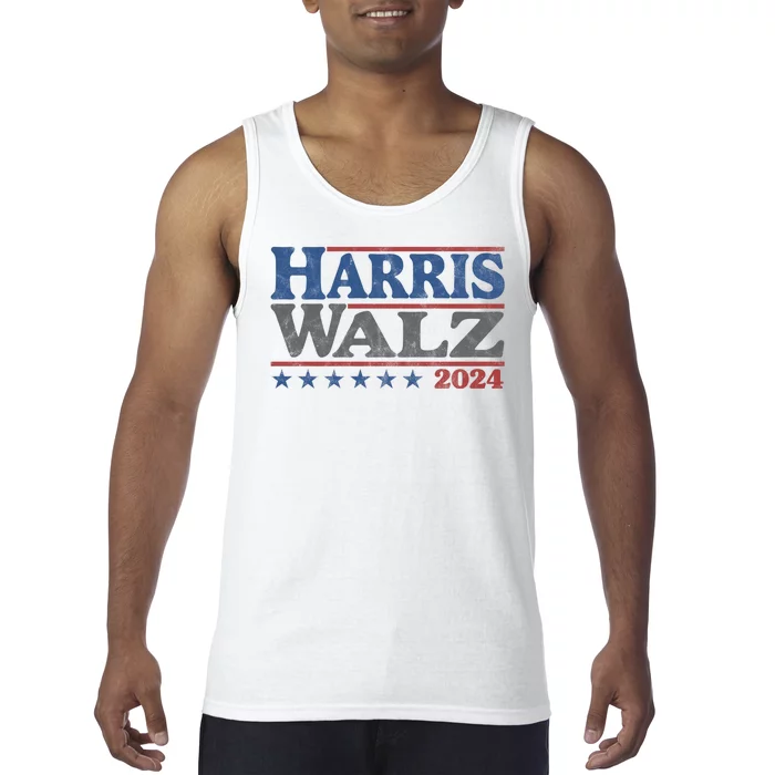 Harris Waltz Kamala Harris Tim Waltz 2024 Vintage Election Tank Top