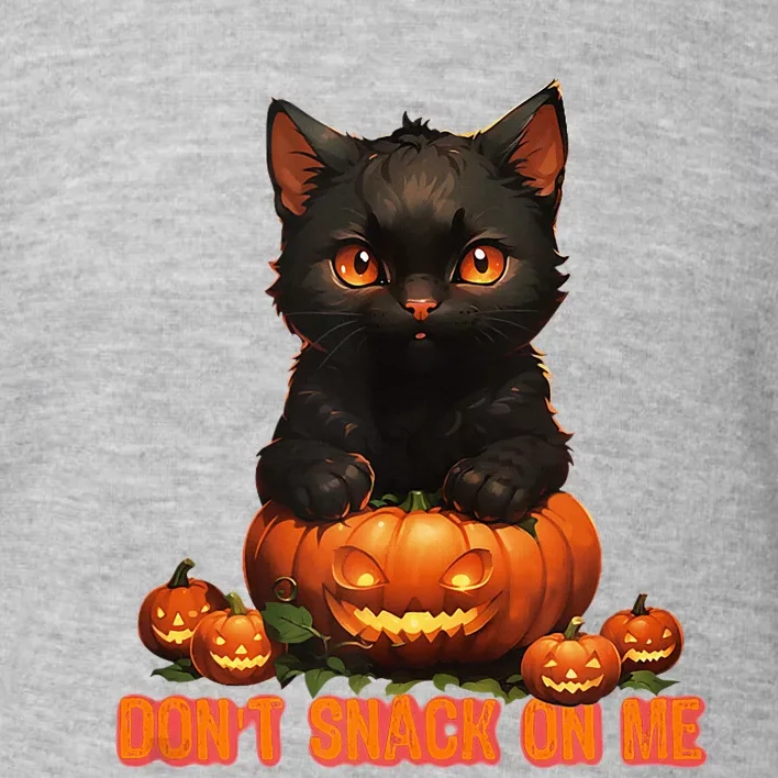 Harris Walz Kamala 2024 Support DonT Snack On Me Cat Toddler Sweatshirt