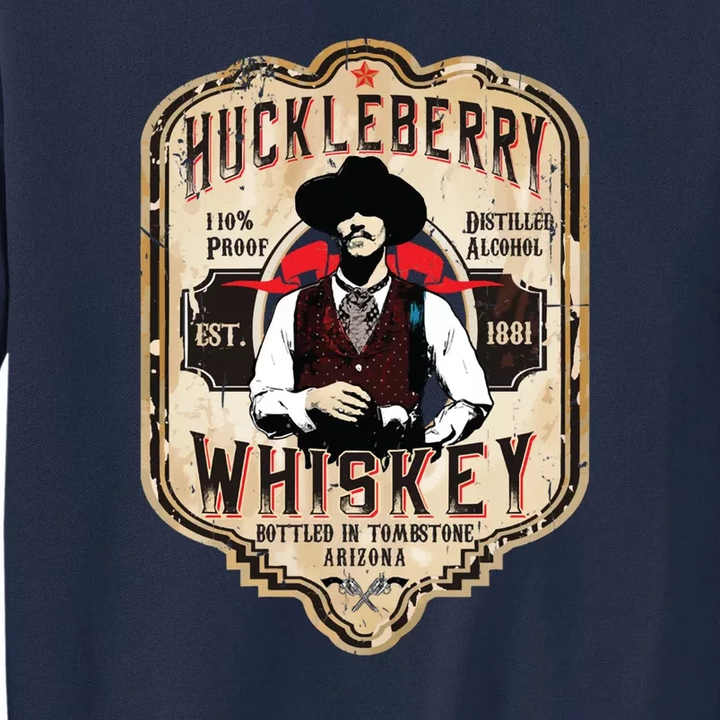 Huckleberry Whiskey Label Tall Sweatshirt