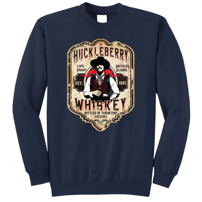 Huckleberry Whiskey Label Tall Sweatshirt