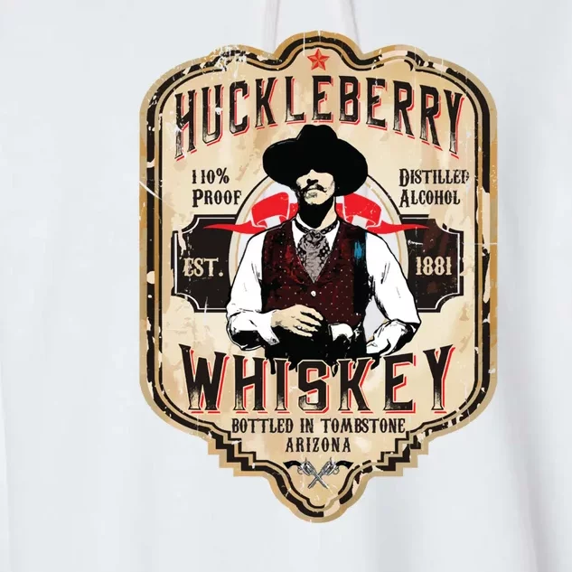 Huckleberry Whiskey Label Garment-Dyed Fleece Hoodie