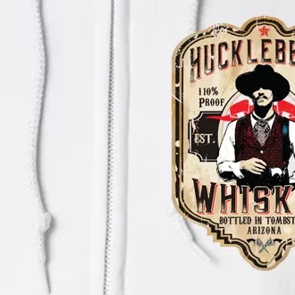 Huckleberry Whiskey Label Full Zip Hoodie