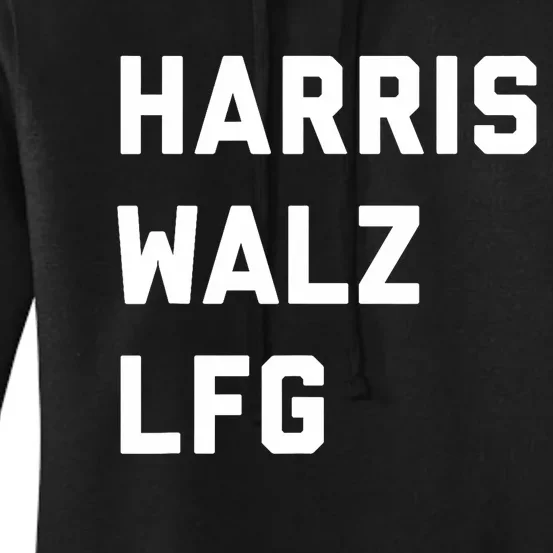 Harris Walz Lfg 2024 Election Democrat Ticket Women's Pullover Hoodie